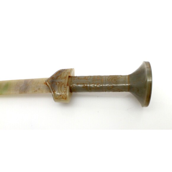 ⚔️  Jade Sword With Jade Scabbard Green 23.5” Good Condition ⚔️ - Picture 15 of 15